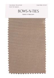 Herringbone Fabric Swatch - Bronze Gold