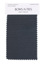 Herringbone Fabric Swatch - Smoke Gray