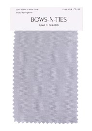 Herringbone Fabric Swatch - Classic Silver