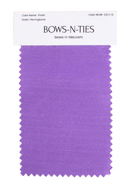 Herringbone Fabric Swatch - Violet