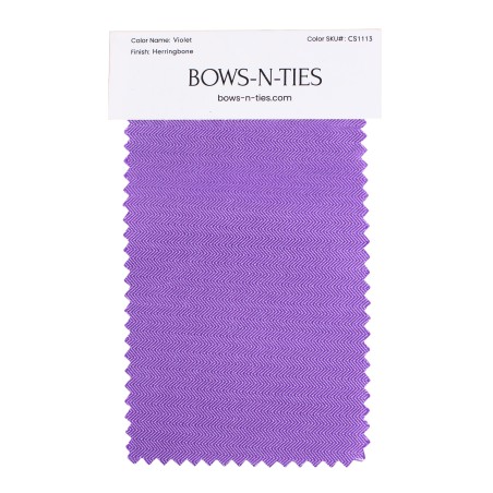 Herringbone Fabric Swatch - Violet