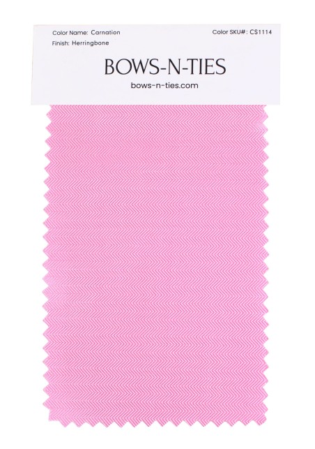 Herringbone Fabric Swatch - Carnation