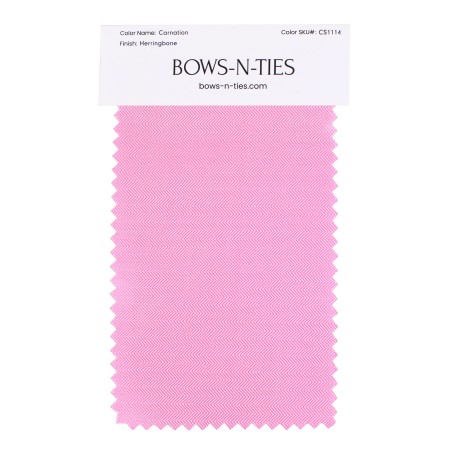 Herringbone Fabric Swatch - Carnation