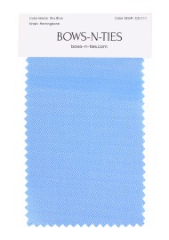 Herringbone Fabric Swatch - Sky Blue