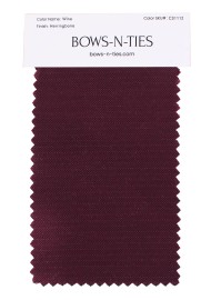 Herringbone Fabric Swatch - Wine