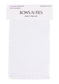 Herringbone Fabric Swatch - Bright White