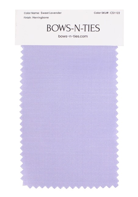 Herringbone Fabric Swatch - Sweet Lavender