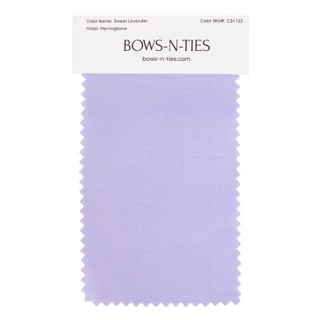 Herringbone Fabric Swatch - Sweet Lavender