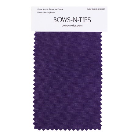 Herringbone Fabric Swatch - Regency Purple