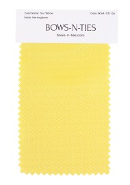 Herringbone Fabric Swatch - Sun Yellow