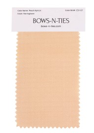 Herringbone Fabric Swatch - Peach Apricot