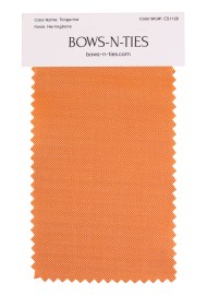 Herringbone Fabric Swatch - Tangerine