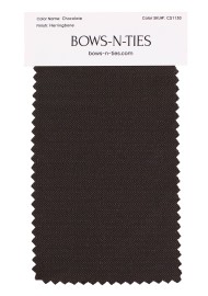 Herringbone Fabric Swatch - Chocolate