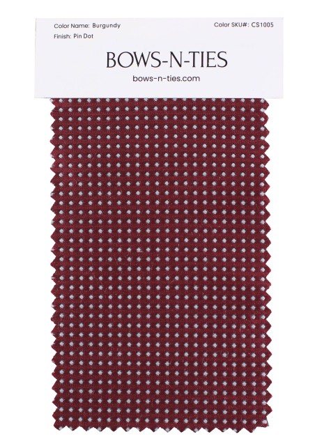 Pin Dot Fabric Swatch - Burgundy