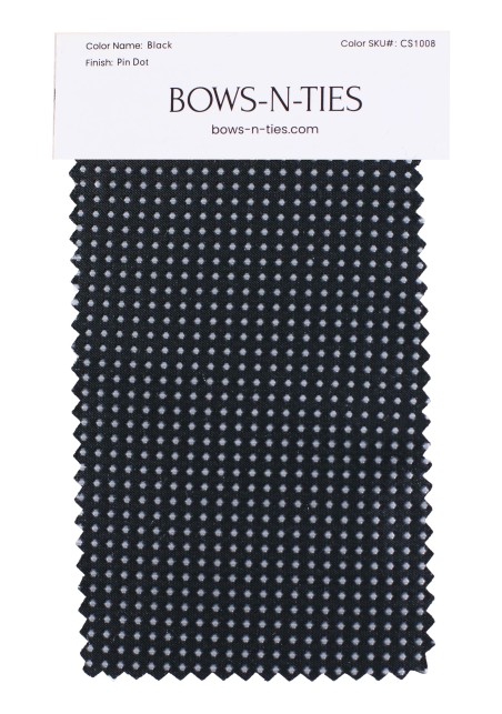 Pin Dot Fabric Swatch - Black