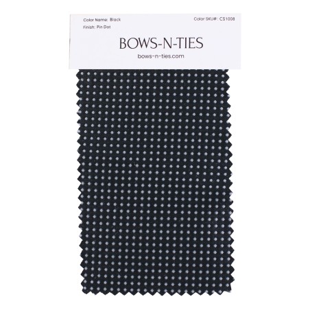 Pin Dot Fabric Swatch - Black