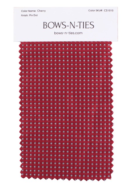 Pin Dot Fabric Swatch - Cherry