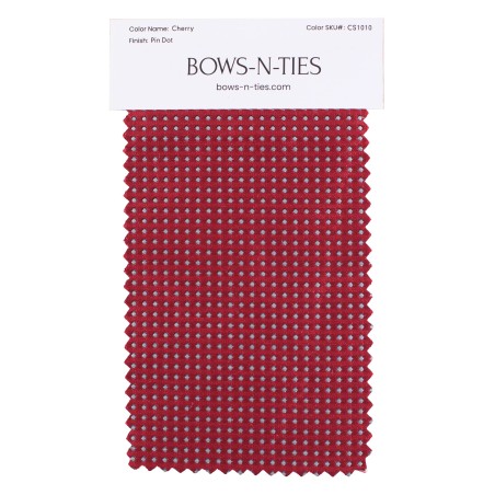 Pin Dot Fabric Swatch - Cherry