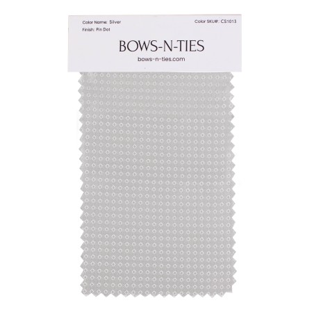 Pin Dot Fabric Swatch - Silver