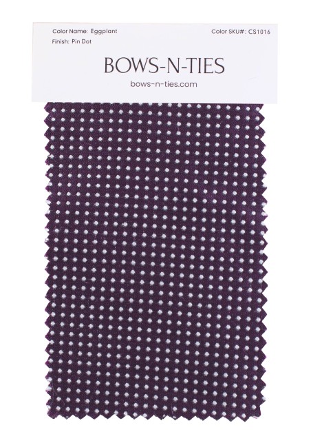 Pin Dot Fabric Swatch - Eggplant