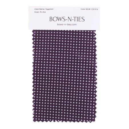 Pin Dot Fabric Swatch - Eggplant
