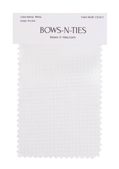 Pin Dot Fabric Swatch - White