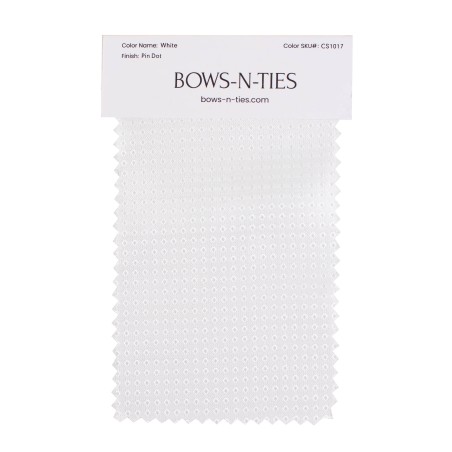 Pin Dot Fabric Swatch - White