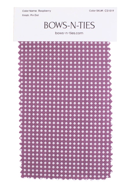 Pin Dot Fabric Swatch - Raspberry