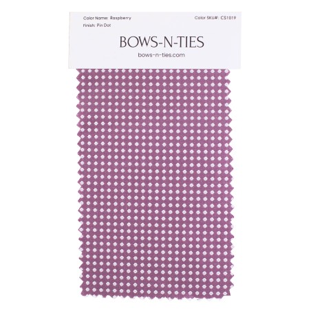 Pin Dot Fabric Swatch - Raspberry