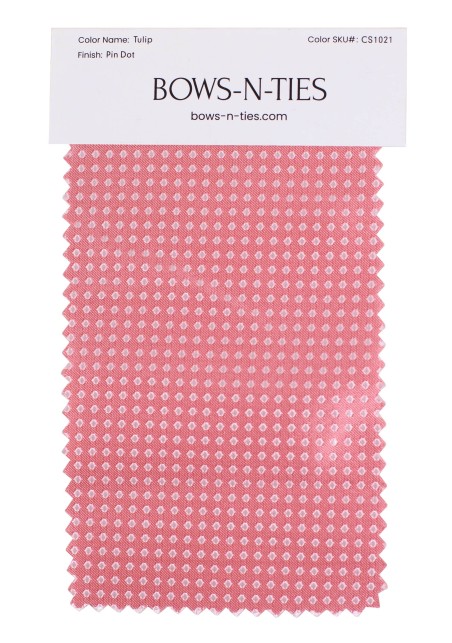 Pin Dot Fabric Swatch - Tulip