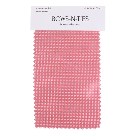 Pin Dot Fabric Swatch - Tulip