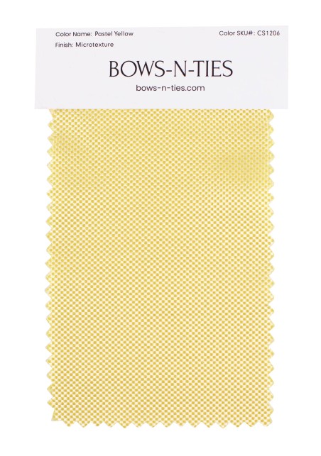 Micro Texture Fabric Swatch - Pastel Yellow