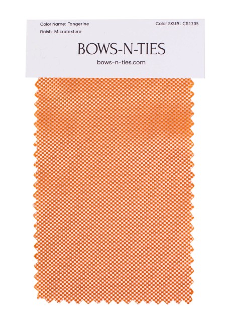 Micro Texture Fabric Swatch - Tangerine
