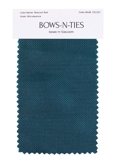 Micro Texture Fabric Swatch - Peacock Teal