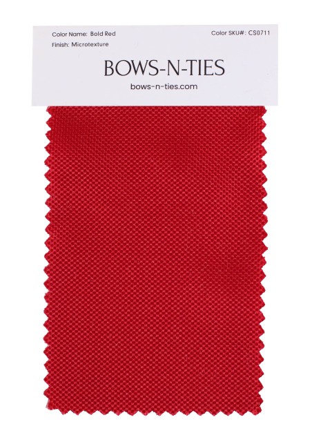 Micro Texture Fabric Swatch - Bold Red
