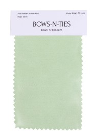 Satin Fabric Swatch - Winter Mint