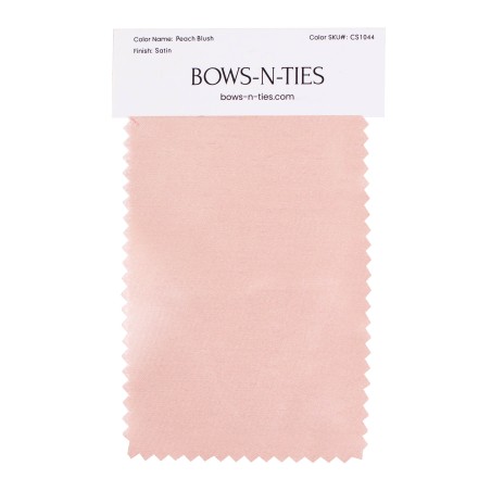 Satin Fabric Swatch - Peach Blush