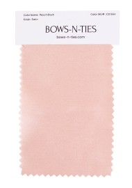 Satin Fabric Swatch - Peach Blush
