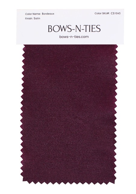 Satin Fabric Swatch - Bordeaux