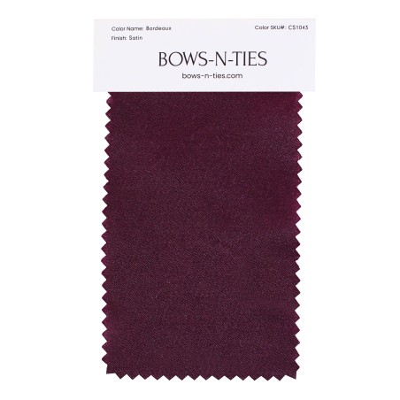 Satin Fabric Swatch - Bordeaux