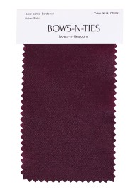 Satin Fabric Swatch - Bordeaux