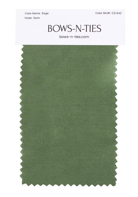 Satin Fabric Swatch - Sage