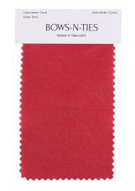 Satin Fabric Swatch - Coral