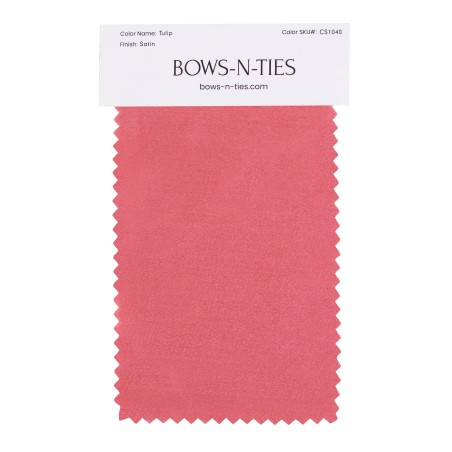 Satin Fabric Swatch - Tulip