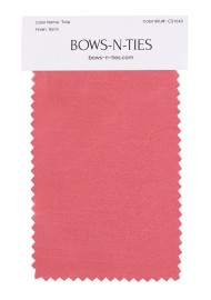 Satin Fabric Swatch - Tulip