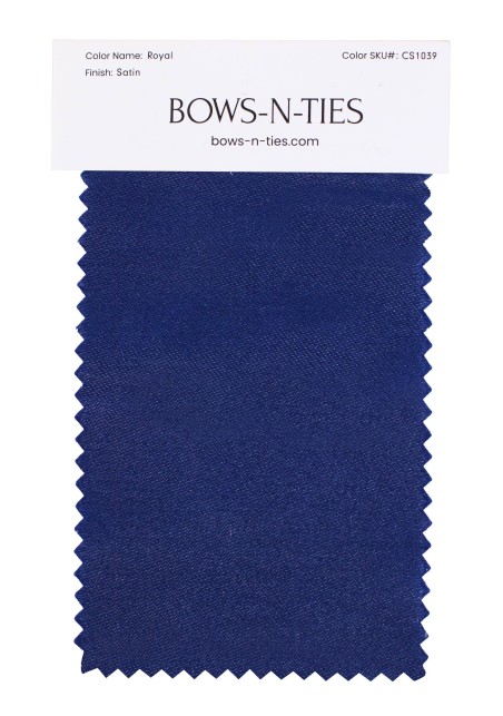 Satin Fabric Swatch - Royal
