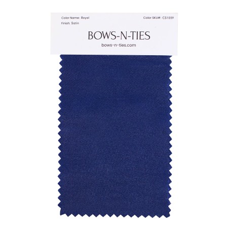 Satin Fabric Swatch - Royal