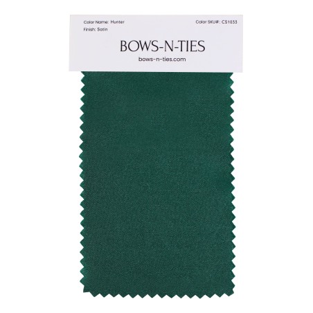 Satin Fabric Swatch - Hunter