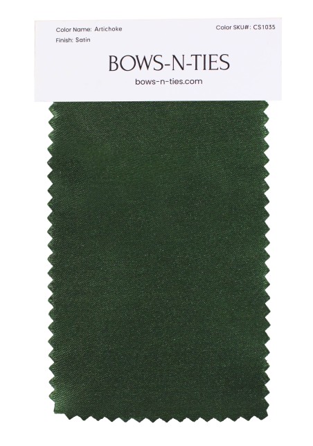 Satin Fabric Swatch - Artichoke