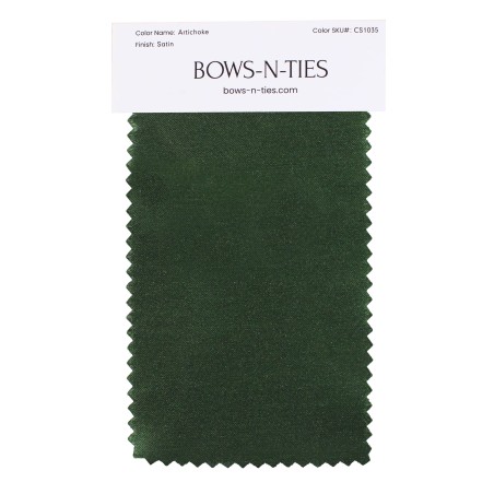 Satin Fabric Swatch - Artichoke